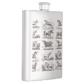 Klassische Einhorn Antike Mythische Magische Kreat Flachmann (Rechts)