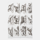 Klassische Einhorn Antike Mythische Magische Kreat Geschirrtuch (Vertikal)