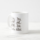 Klassische Einhorn Antike Mythische Magische Kreat Kaffeetasse (Vorderseite Links)