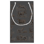 Klassische Einhorn Antike Mythische Magische Kreat Kleine Geschenktüte (Rückseite)