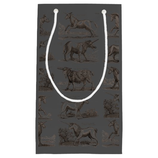 Klassische Einhorn Antike Mythische Magische Kreat Kleine Geschenktüte (Vorderseite)
