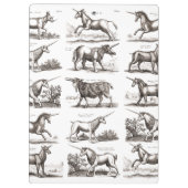 Klassische Einhorn Antike Mythische Magische Kreat Klemmbrett (Rückseite)