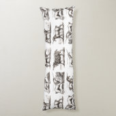 Klassische Einhorn Antike Mythische Magische Kreat Seitenschläferkissen (Rückseite (Vertikal))