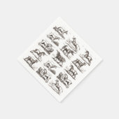 Klassische Einhorn Antike Mythische Magische Kreat Serviette (Ecke)