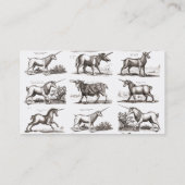 Klassische Einhorn Antike Mythische Magische Kreat Visitenkarte (Rückseite)