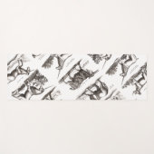 Klassische Einhorn Antike Mythische Magische Kreat Yogamatte (Vorderseite (Horizontal))