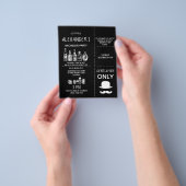 Klassische Einladung zur Bachelor Party. Flyer (Gruppe)