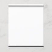 Klassische Einladung zur Bachelor Party. Flyer (Hinten)