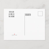 Klassische Einladung zur Hochzeit Postkarte (Rückseite)