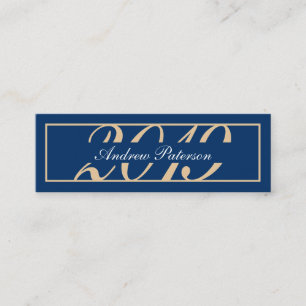 Klassische Einsteckkarte für den Abschluss aus Ede Telefonnummerkarte