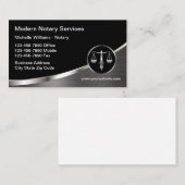 Klassische, einzigartige Notare Visitenkarte (Vorne/Hinten)