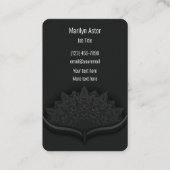 Klassische, einzigartige, zweiseitige Visitenkarte (Rückseite)