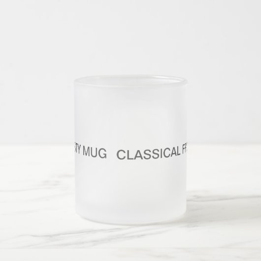 Klassische eisige GlasTasse Mattglastasse (Mittel)
