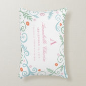 Klassische Elegance Baby Birth Information Pillow Zierkissen (Vorderseite(Vertikal))