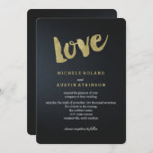 Klassische Elegance | Einladung zur Hochzeit (Vorne/Hinten)