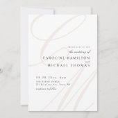 Klassische Elegance-Kalligrafie-Monografie Einladung (Vorderseite)