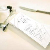 Klassische Elegance-Kalligrafie-Monografie Menükarte