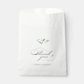 Klassische Elegance Script Einfache Hochzeit im Gr Geschenktütchen (Vorderseite)