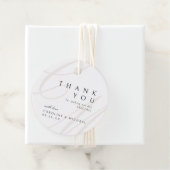 Klassische Elegance Script-Monogramm-Gastgeschenk Geschenkanhänger (Beispiel)