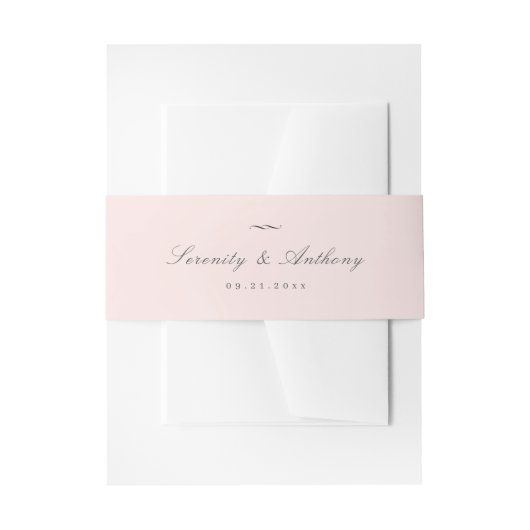 Klassische Elegance Script Simple Wedding Einladungsbanderole (Vorderseite Beispiel)
