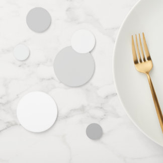 Klassische Elegance Silver to White Grace Table Konfetti