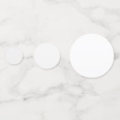 Klassische Elegance Silver to White Grace Table Konfetti (Rückseiten)