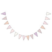 Klassische Elegance Taupe zum Blush Gradient Banne Wimpelkette (Alle)