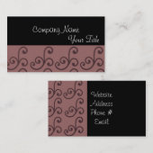 Klassische Elegance Visitenkarte (Vorne/Hinten)