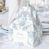 Klassische Elegant Blauer und Weiße Blumen Toile Geschenkschachtel
