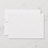 Klassische Elegant-Blumenschrift Hochzeit RSVP Karte (Rückseite)