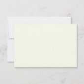 Klassische Elegant Calligraphy Ivory Wedding RSVP  (Rückseite)