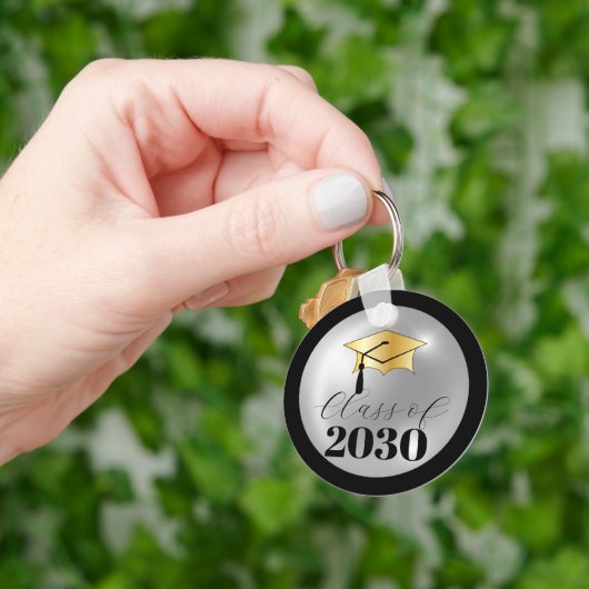 Klassische Elegant Class Year Graduation Cap Schlüsselanhänger (Hand)