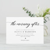 Klassische Elegant-Kalligrafie-Script-Hochzeitsfei Einladung (Stehend Vorderseite)