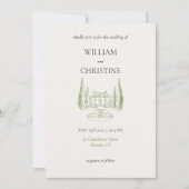 Klassische Elegant Luxury Simple Wedding Einladung (Vorderseite)