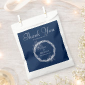 Klassische Elegant Navy Hochzeit Geschenktütchen (Ausgeschnitten)