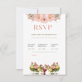 Klassische Elegant Wedding RSVP Card