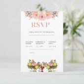 Klassische Elegant Wedding RSVP Card (Stehend Vorderseite)