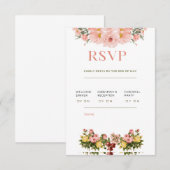 Klassische Elegant Wedding RSVP Card Karte (Vorne/Hinten)