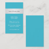 Klassische elegante blaue visitenkarte (Vorne/Hinten)