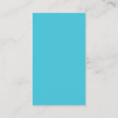 Klassische elegante blaue visitenkarte (Rückseite)