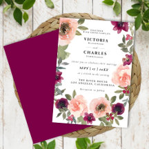 Klassische Elegante Blush Wasserfarben Hochzeit de