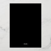 Klassische elegante Einladung (Rückseite)