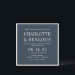 Klassische Elegante formale Aquamarine Grenzübergä Einladung<br><div class="desc">Klassische Elegante formale Aquamarine blaue Grenzrahmen Einladung zur Hochzeit</div>