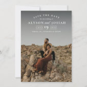 Klassische Elegante Foto Hochzeit Save The Date (Vorderseite)