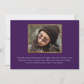 Klassische Elegante Gold Script Graduate 4 Foto A Ankündigung (Rückseite)