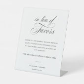 Klassische Elegante Hochzeit anstelle eines Liebli Sockelschild (Vorderseite)