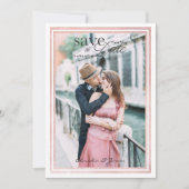 Klassische Elegante Hochzeit mit ausgefeiltem Foto (Vorderseite)