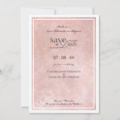 Klassische Elegante Hochzeit mit ausgefeiltem Foto (Rückseite)