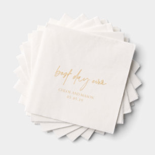 Klassische elegante Hochzeit Servietten Mit Folie