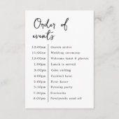 Klassische Elegante Hochzeitserie Begleitkarte (Vorderseite)